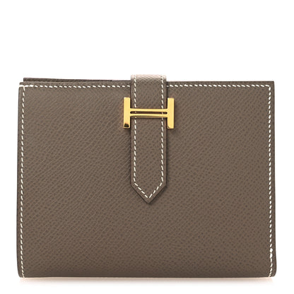 Hermes Epsom Bearn Compact Wallet Etoupe 1 of 9