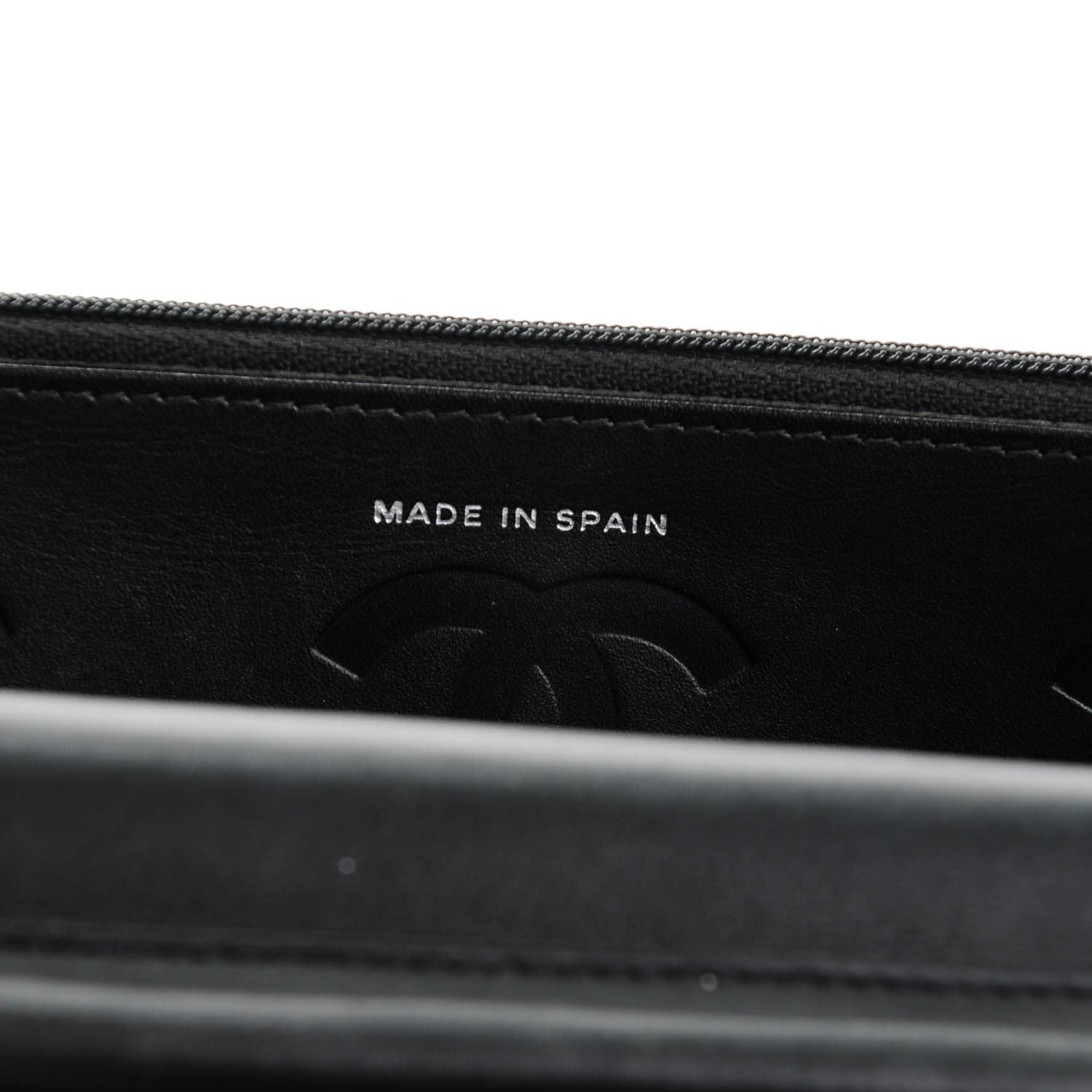 Chanel Calfskin Quilted Cambon Wallet On Chain WOC Black 7 of 8