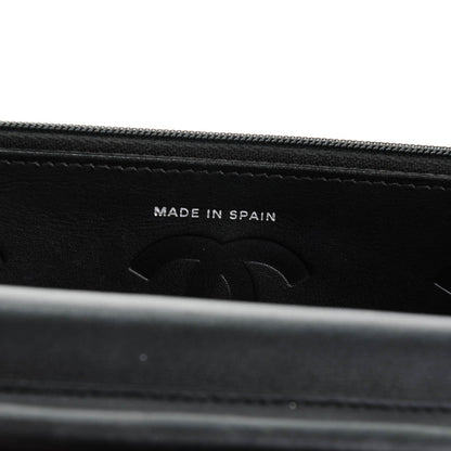 Chanel Calfskin Quilted Cambon Wallet On Chain WOC Black 7 of 8