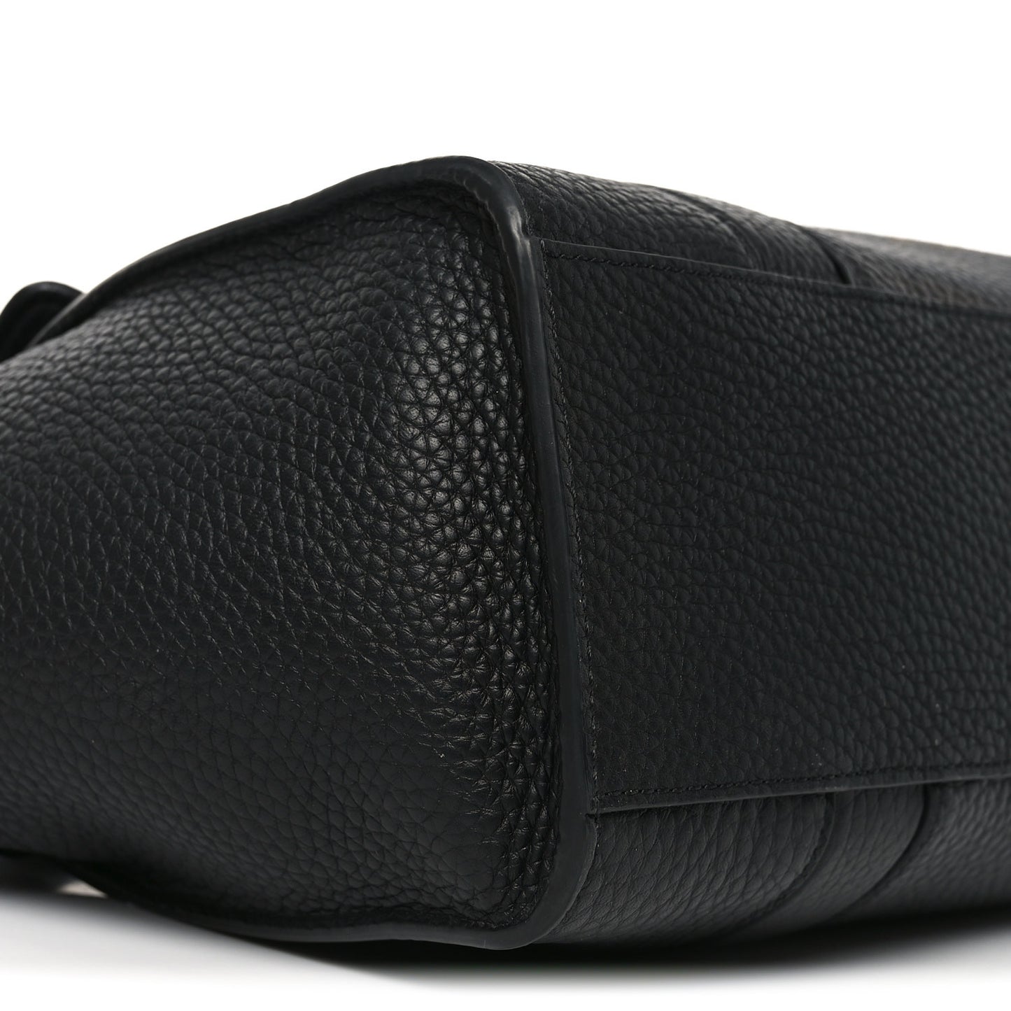 Heavy Grain Small Soft Bayswater Satchel Black