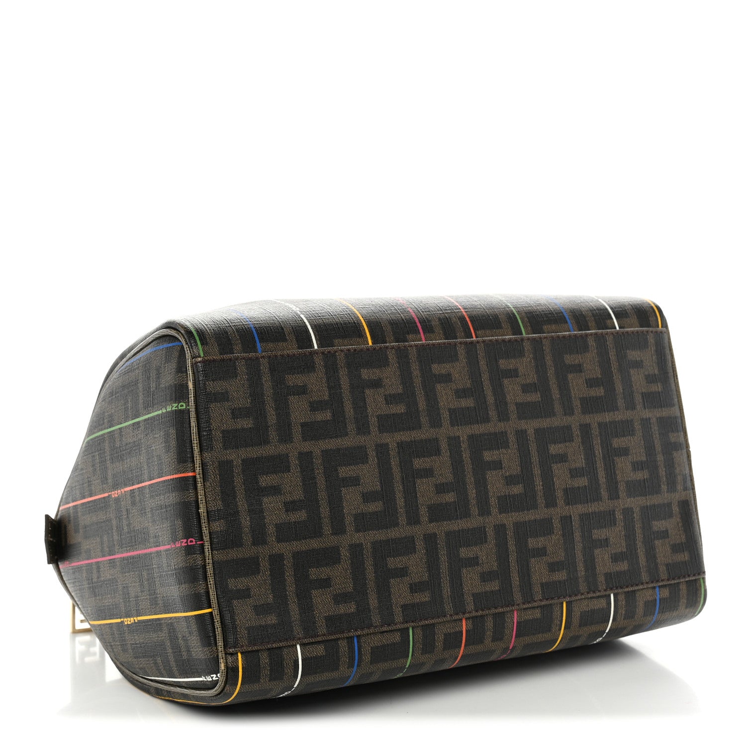 Fendi Zucca Spalmati Striped Boston Tobacco Multicolor 4 of 10