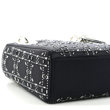 Christian Dior Calfskin Cannage Medium Caro Bag Black 9 of 11