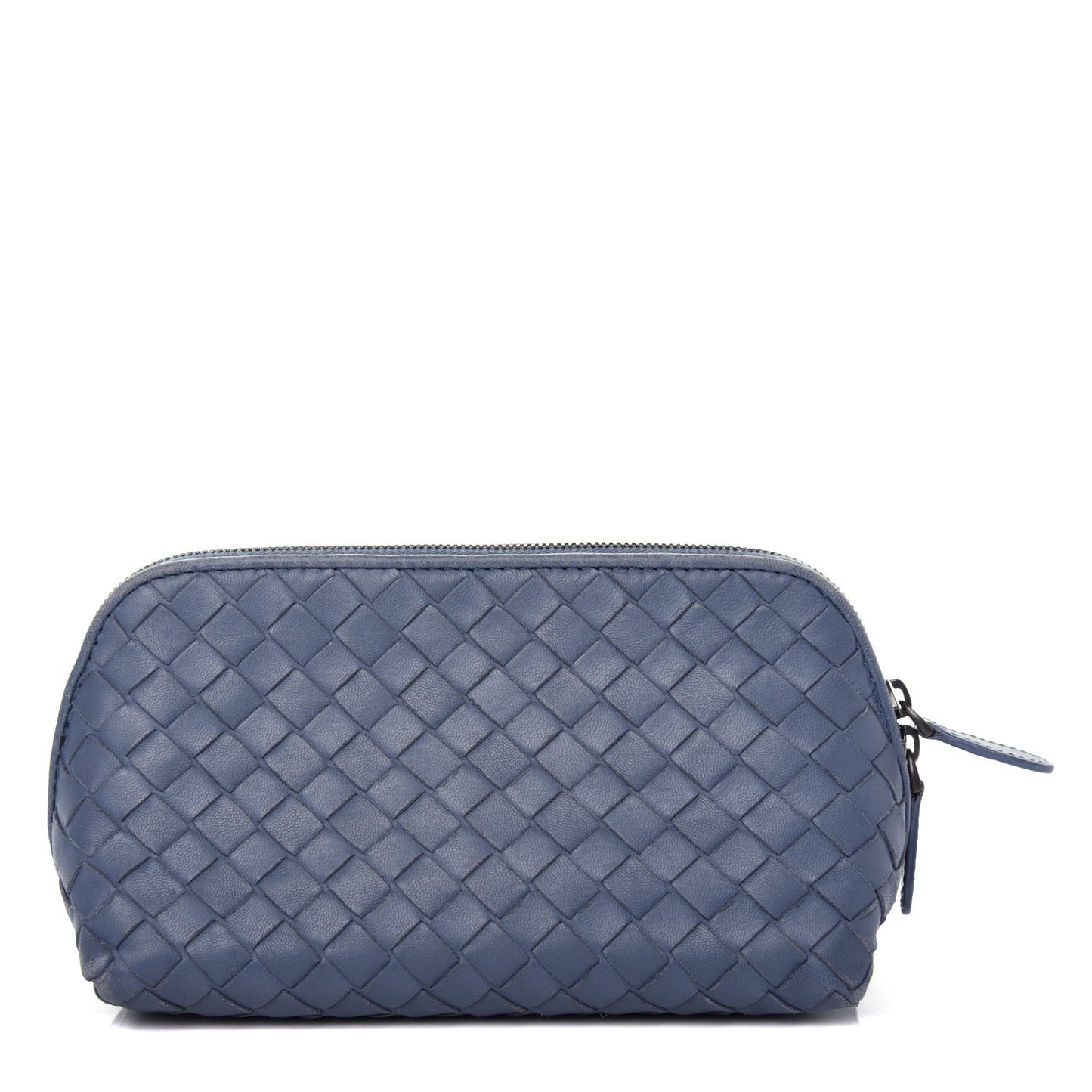Nappa Intrecciato Cosmetic Pouch Blue