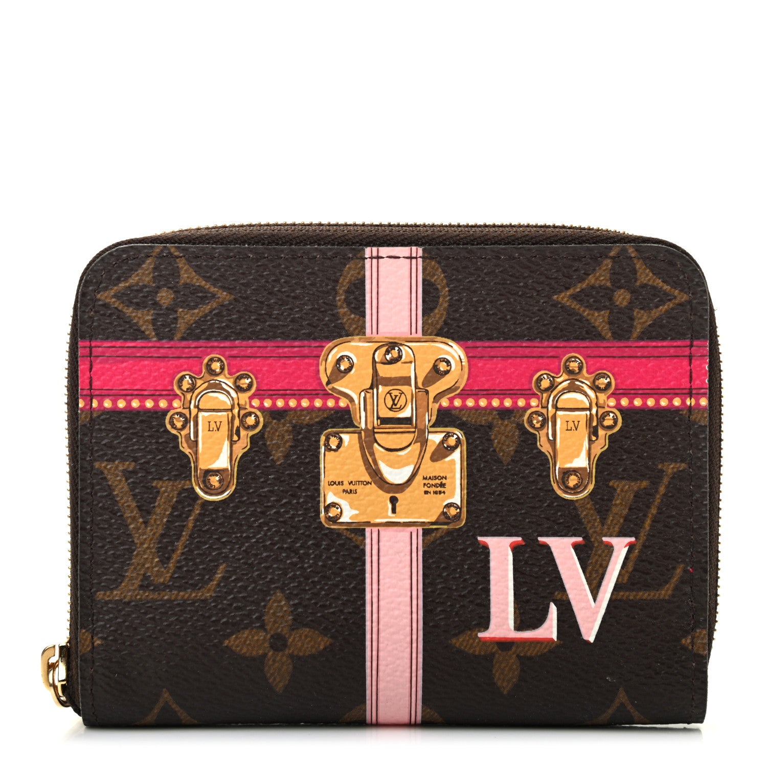 Louis Vuitton Monogram Summer Trunks Zippy Coin Purse 1 of 7