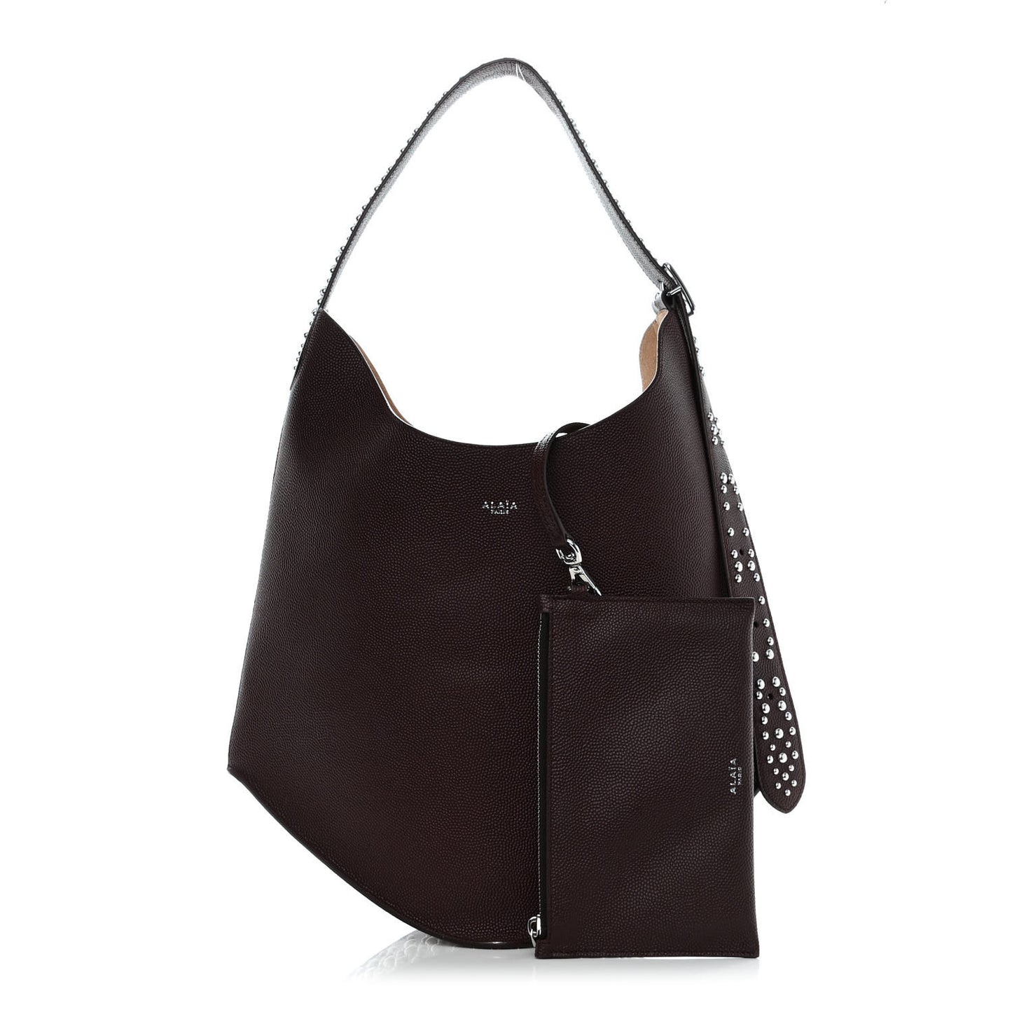 Calfskin Studded Medium Gail Shoulder Bag Almandite