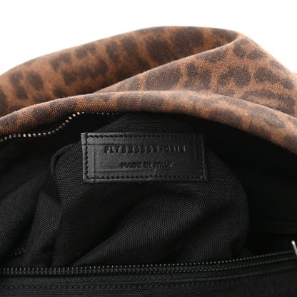 Saint Laurent Printed Canvas Leopard Classic Hunting Backpack Brown 13 of 21