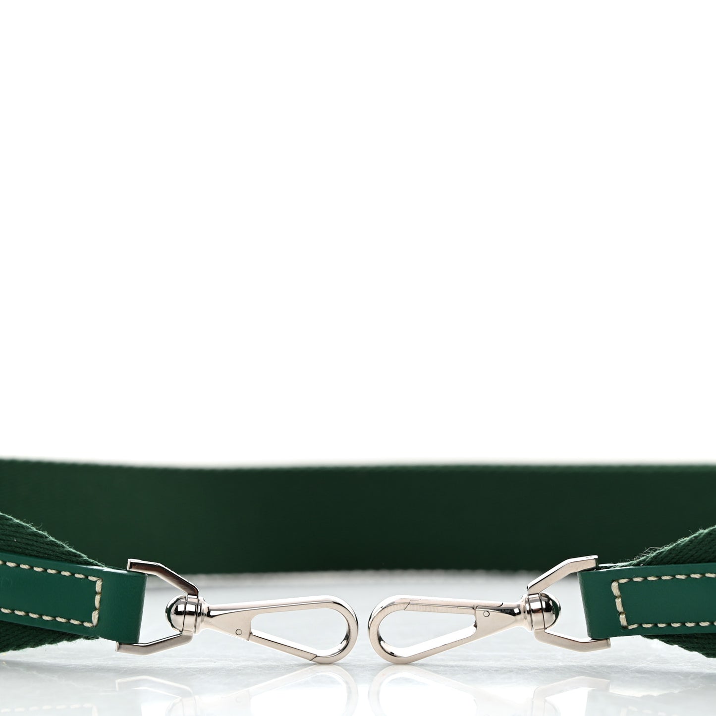 Canvas Calfskin Adjustable Shoulder Strap Green