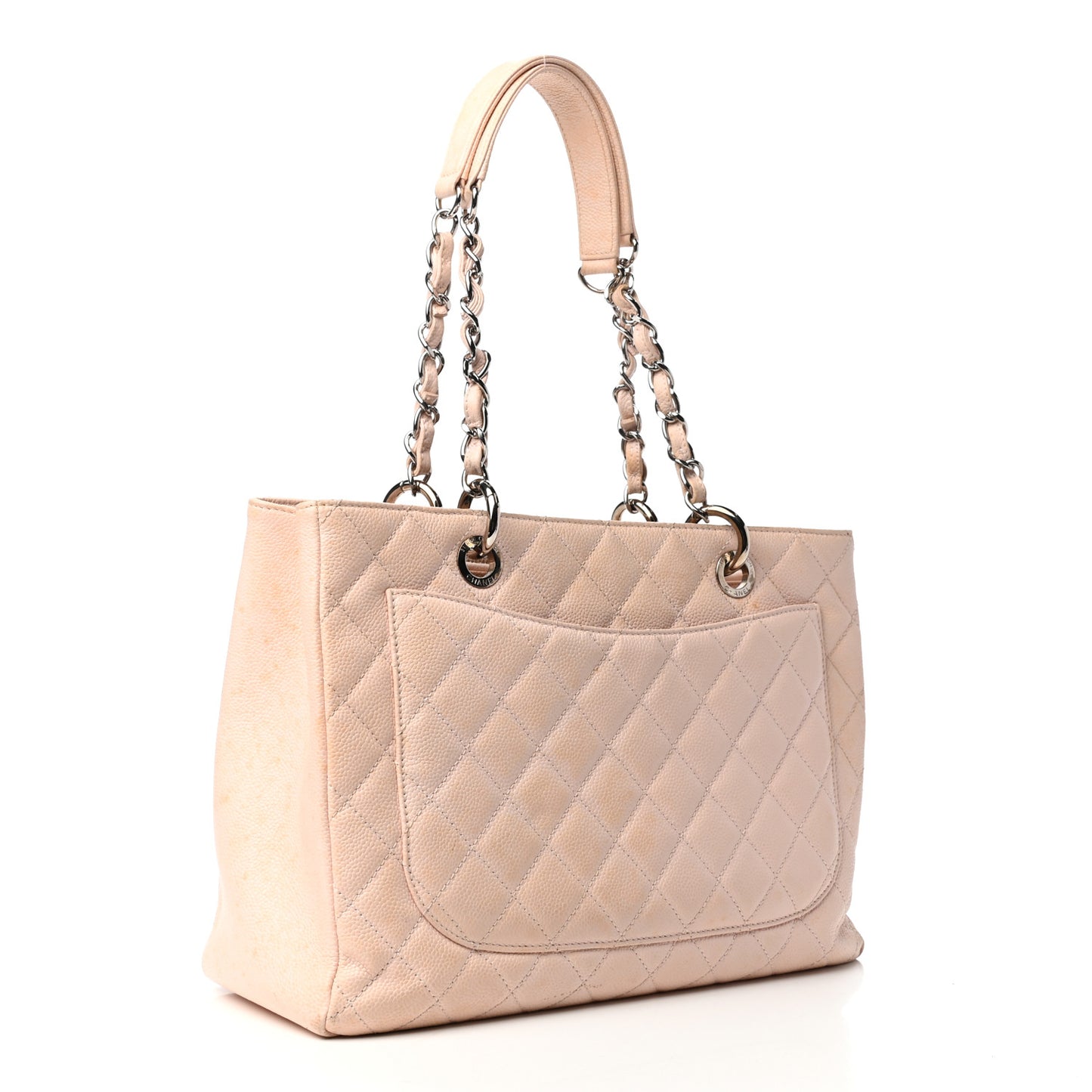 Caviar Quilted Grand Shopping Tote GST Light Pink