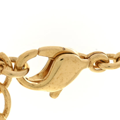 Christian Dior Metal Cursive Logo Necklace Gold 5 of 6