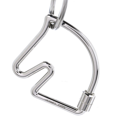 Hermes Palladium Cheval Key Ring 4 of 5