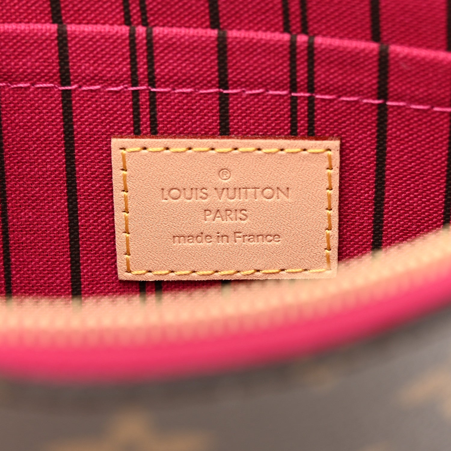 Louis Vuitton Monogram Neverfull MM GM Pochette Pivoine 6 of 7
