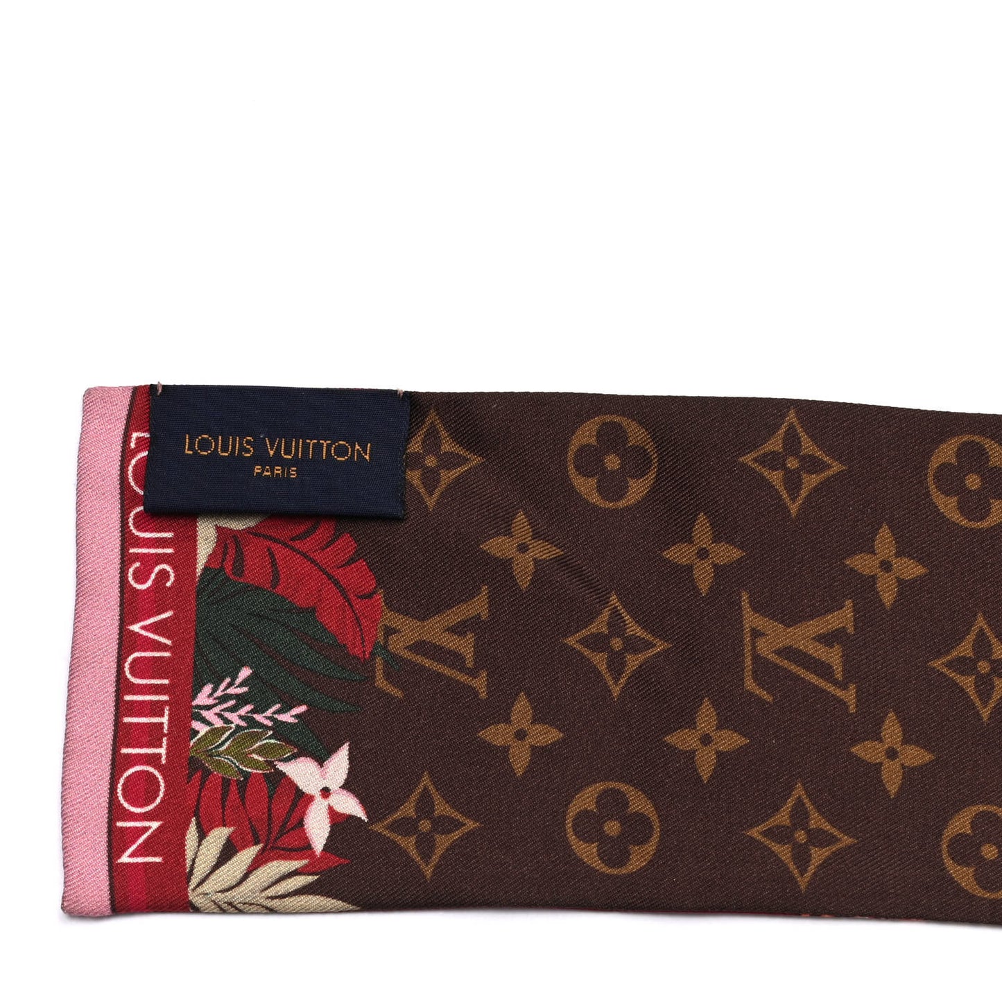 Silk Monogram Secret Jungle Bandeau Bordeaux