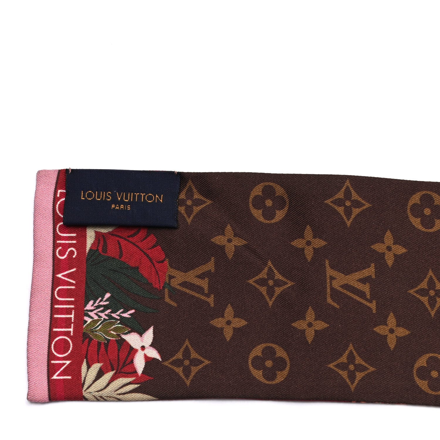 Louis Vuitton Silk Monogram Secret Jungle Bandeau Bordeaux 3 of 3