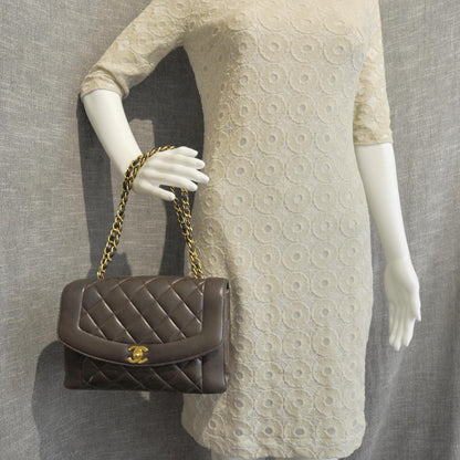 Chanel Lambskin Quilted Medium Flap Brown 3 of 9