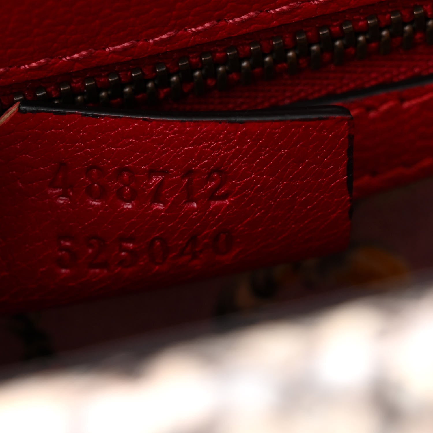 Gucci Calfskin Snakeskin Studded Medium Ottilia Top Handle Bag Red 8 of 11