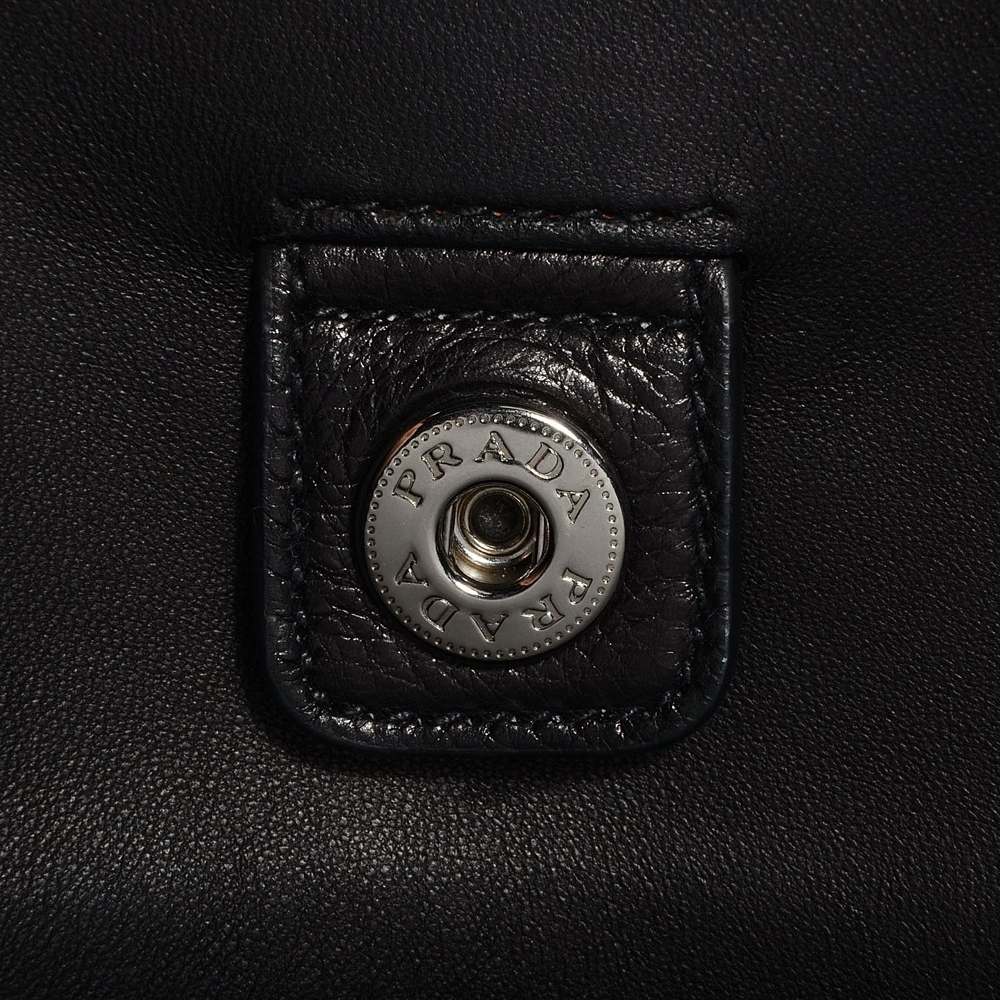 Glace Calf Twin Pocket Tote Nero Black
