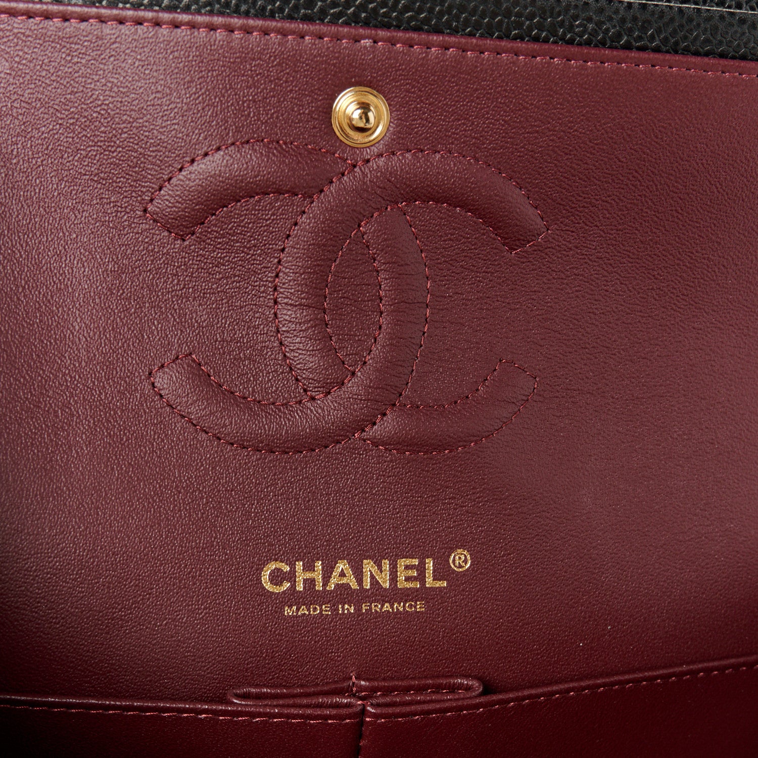 Chanel Caviar Quilted Medium Double Flap Black 6 of 12