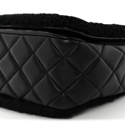 Chanel Shearling Lambskin Jumbo Chanel 100% Flap Black 9 of 11