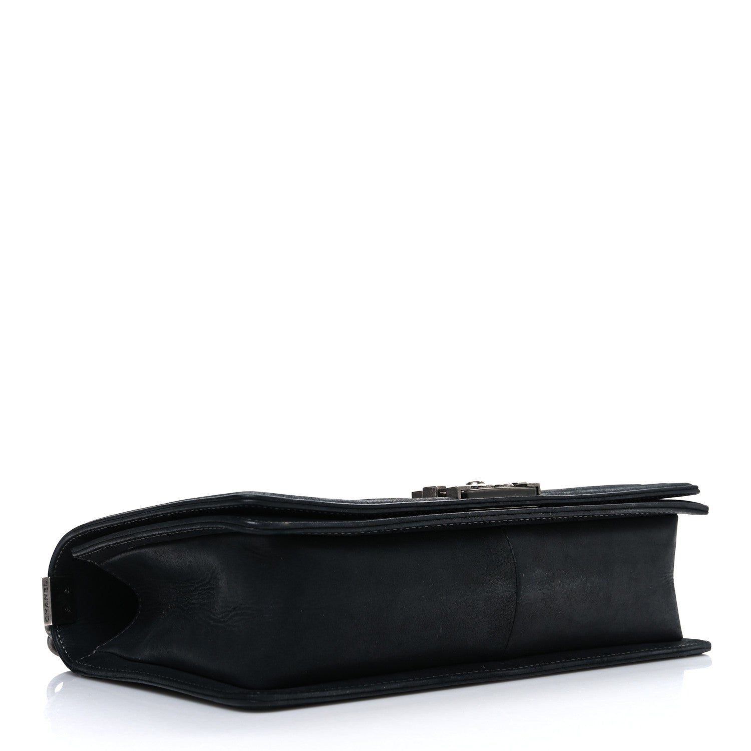Chanel Suede Calfskin Quilted New Medium Boy Flap Black 4 of 11