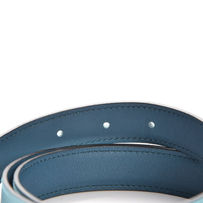 Hermes Swift Epsom 24mm Mini Constance H Belt 90 Colvert Bleu Atoll 4 of 6