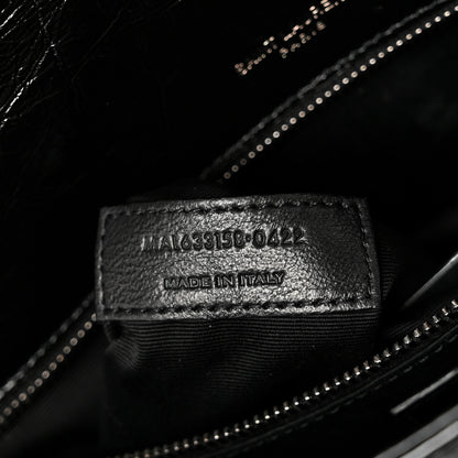 Saint Laurent Crinkled Calfskin Matelasse Monogram Medium Niki Chain Satchel Black 7 of 10