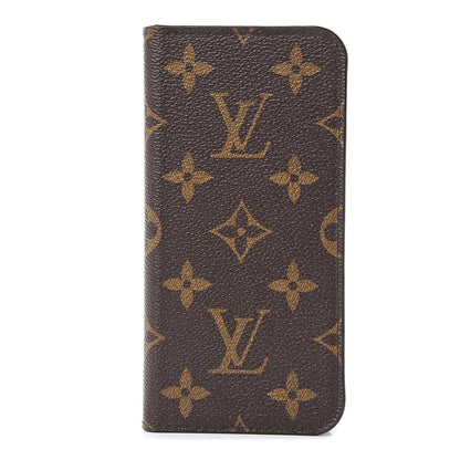 Louis Vuitton Monogram iPhone X Folio Case 1 of 9