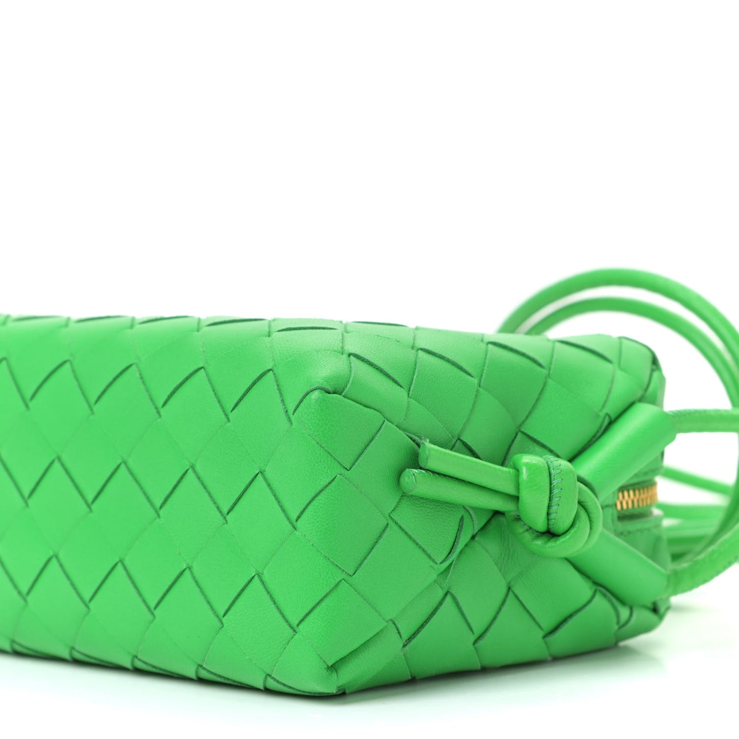 Nappa Intrecciato Mini Loop Camera Bag Parakeet