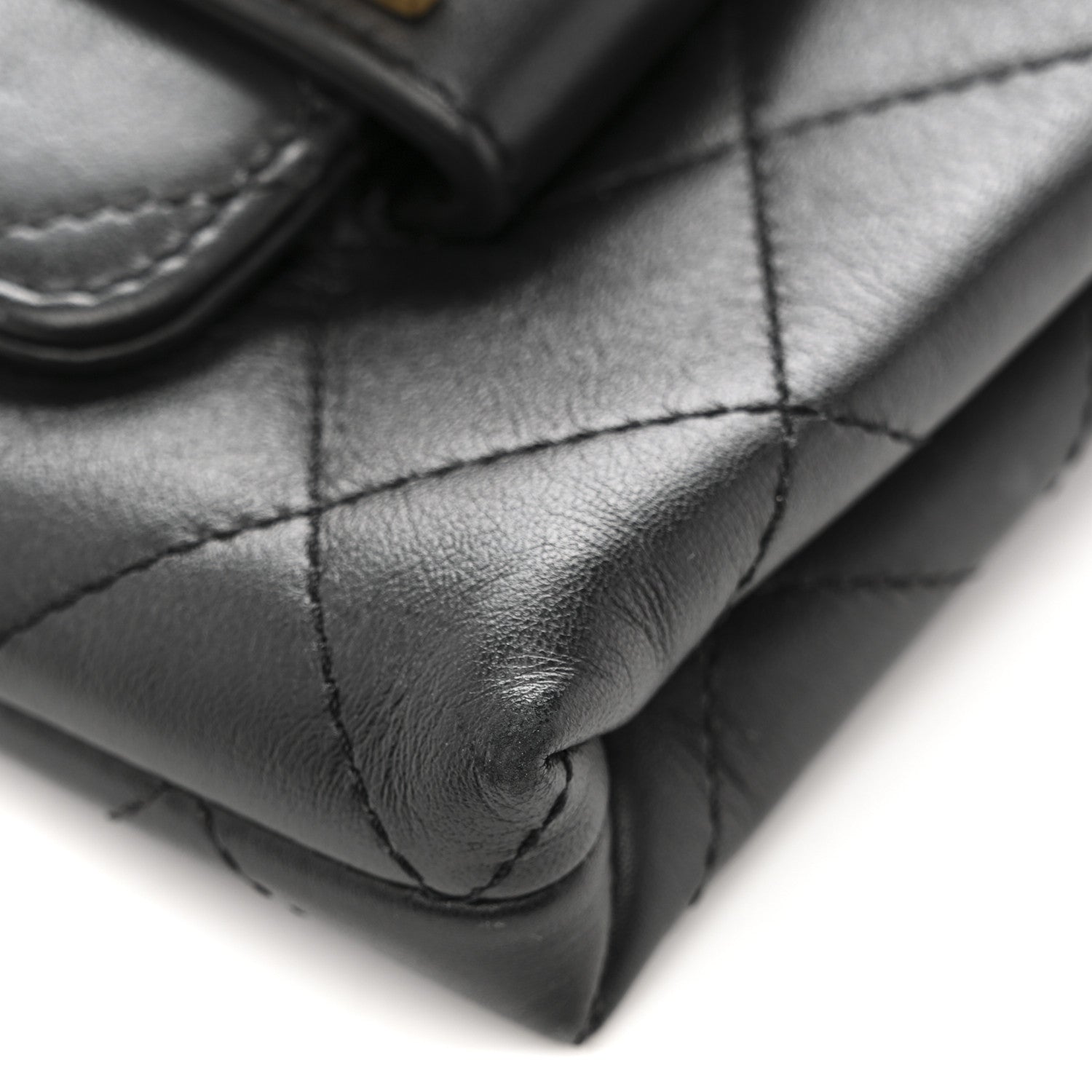 Chanel Calfskin Quilted Enchained Clutch Black 13 of 13