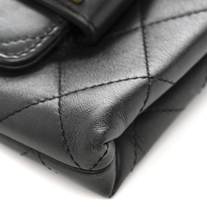 Chanel Calfskin Quilted Enchained Clutch Black 13 of 13