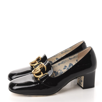 Gucci Vernice GG Victoire 55mm Loafer Pumps 39.5 Black 3 of 11