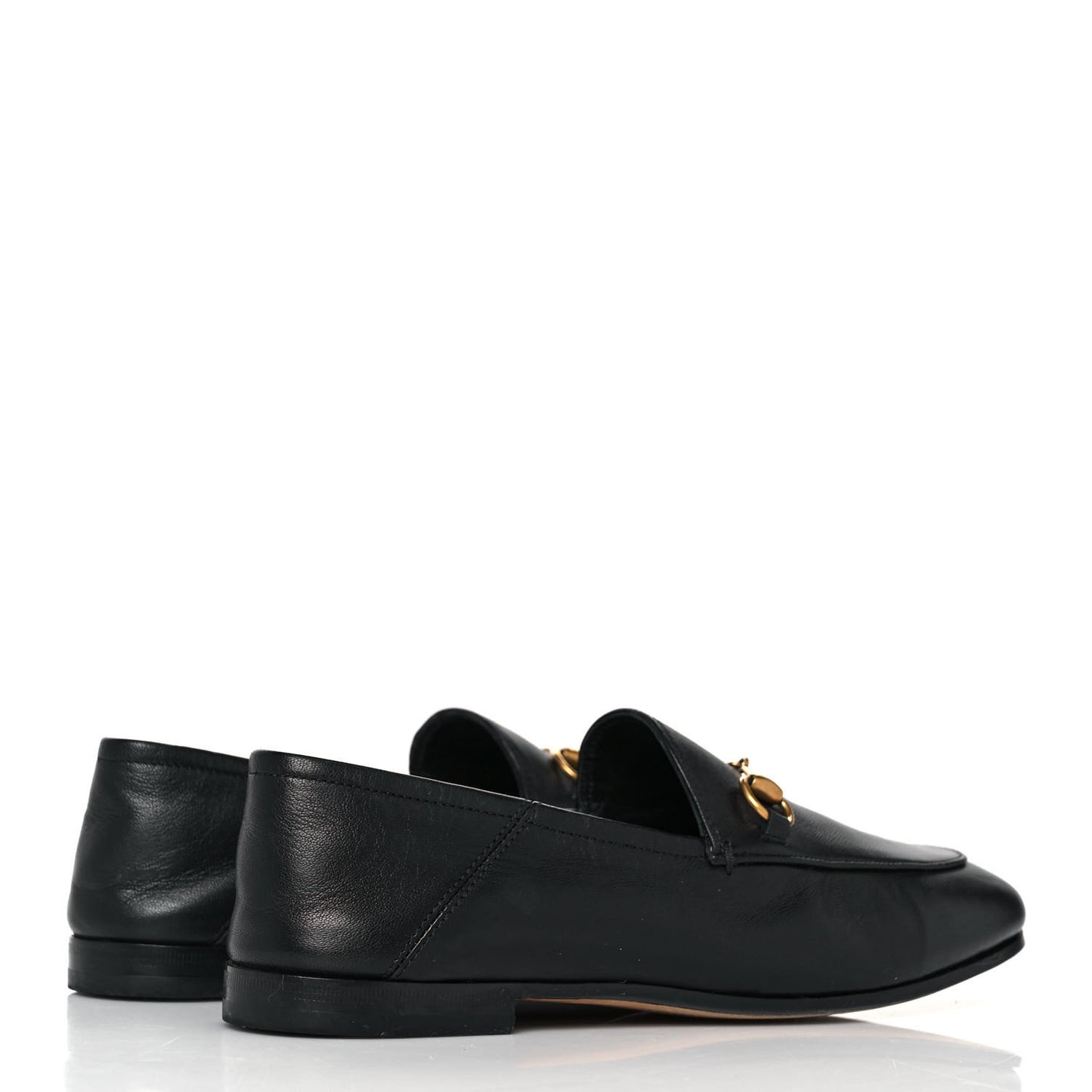 Lambskin Womens Brixton Horsebit Loafers 38 Black