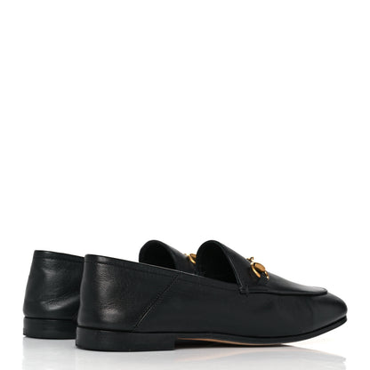 Gucci Lambskin Womens Brixton Horsebit Loafers 38 Black 4 of 8
