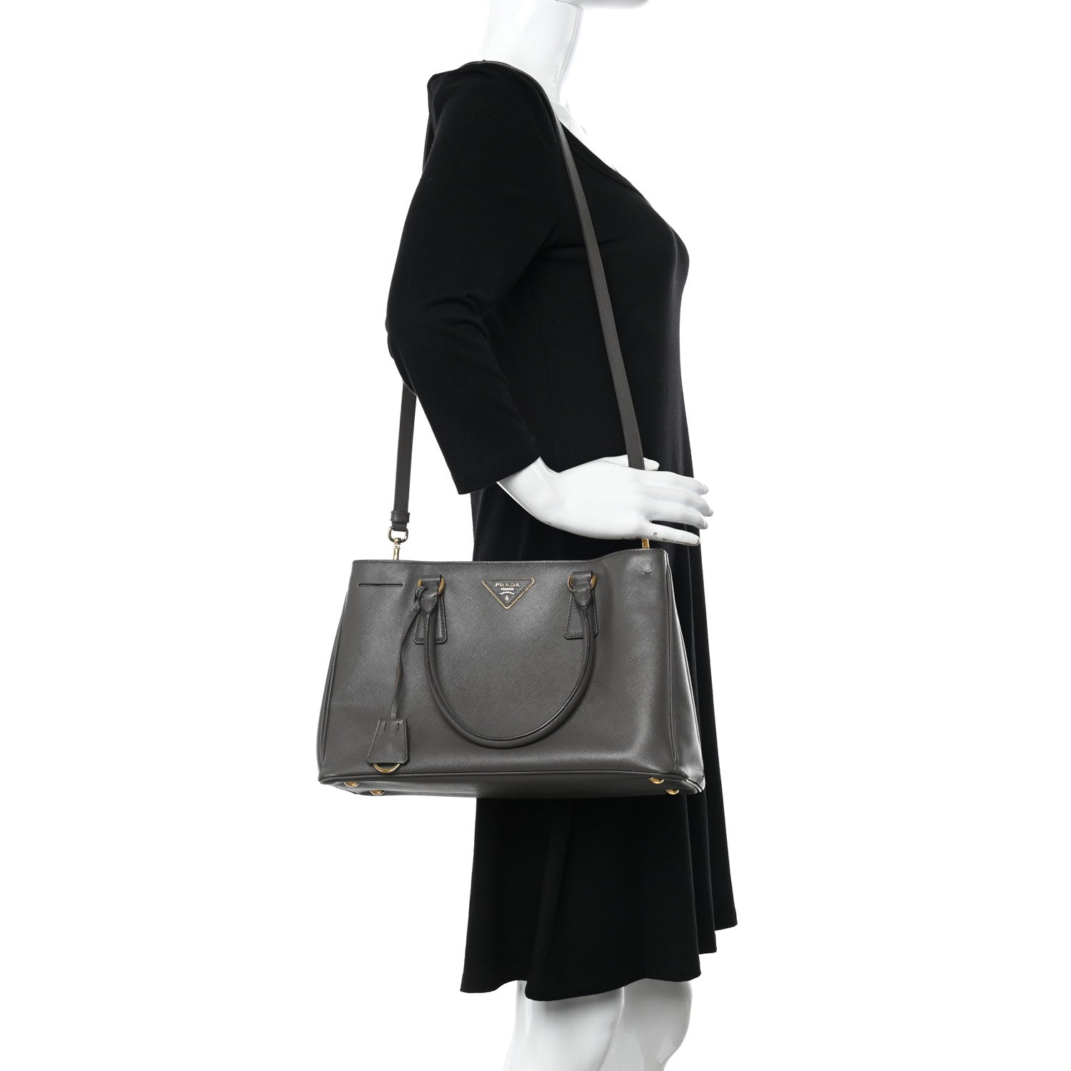 Prada Saffiano Medium Galleria Double Zip Tote Argilla 2 of 26