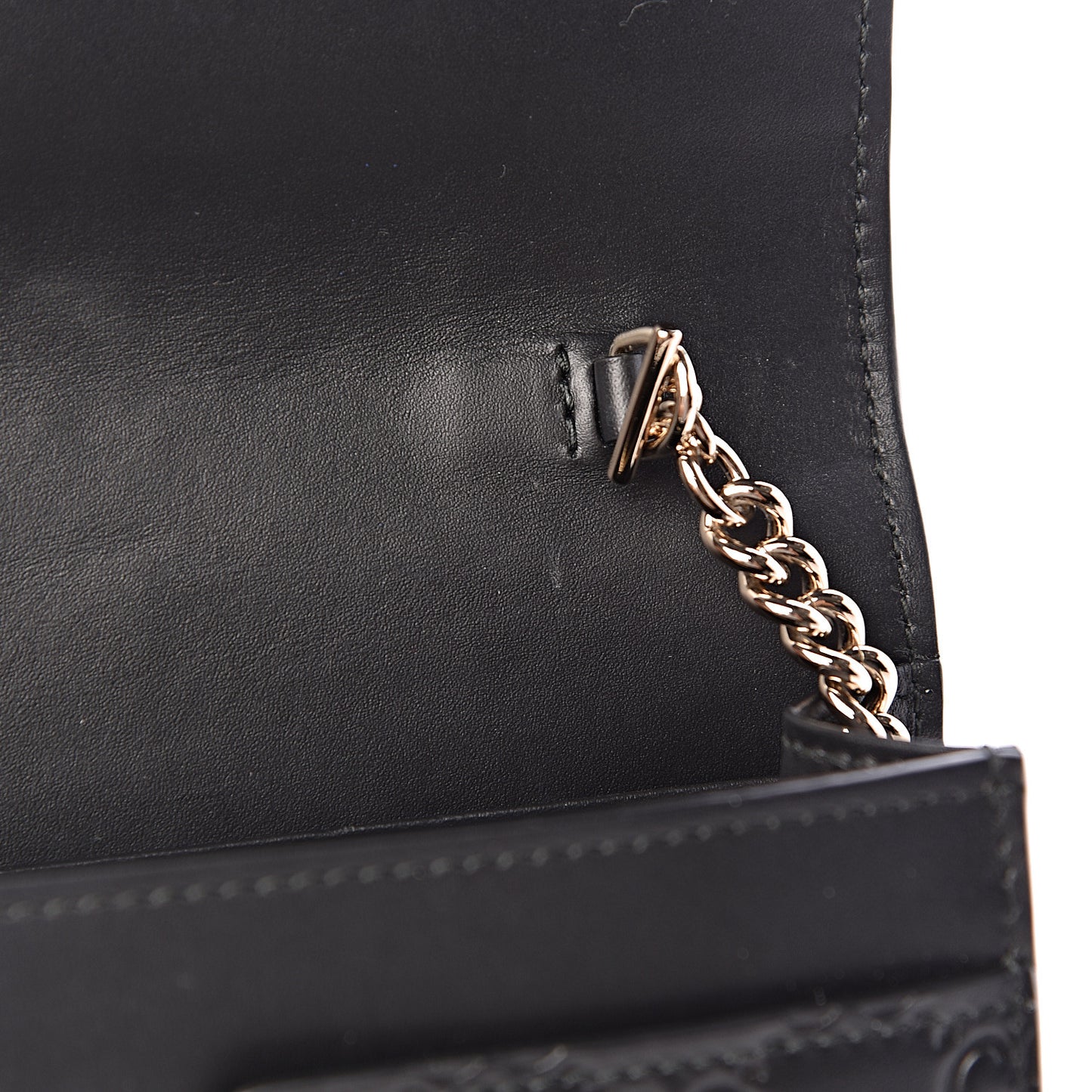 Guccissima Signature Bowy Chain Wallet Black