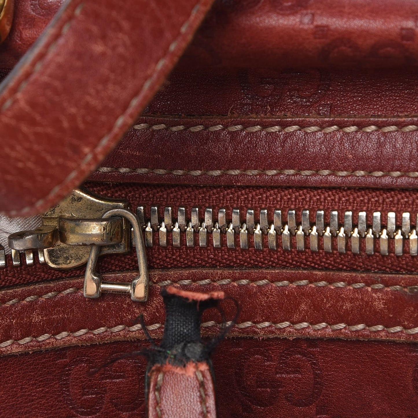 Guccissima 85th Anniversary Boston Rusty Red
