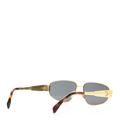 Celine Metal Triomphe 03 Sunglasses CL40281U Gold Green 4 of 9