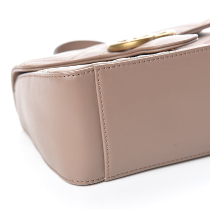 Gucci Calfskin Matelasse Mini GG Marmont Top Handle Shoulder Bag Porcelain Rose 8 of 11