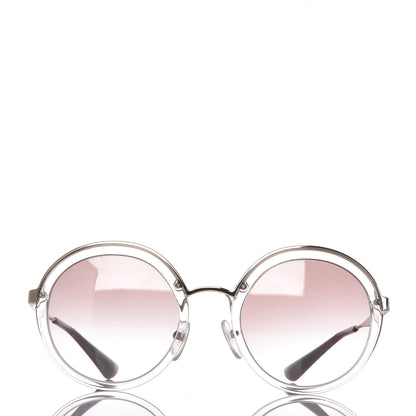 Prada Round Sunglasses SPR 50T Brown Havana 2 of 7