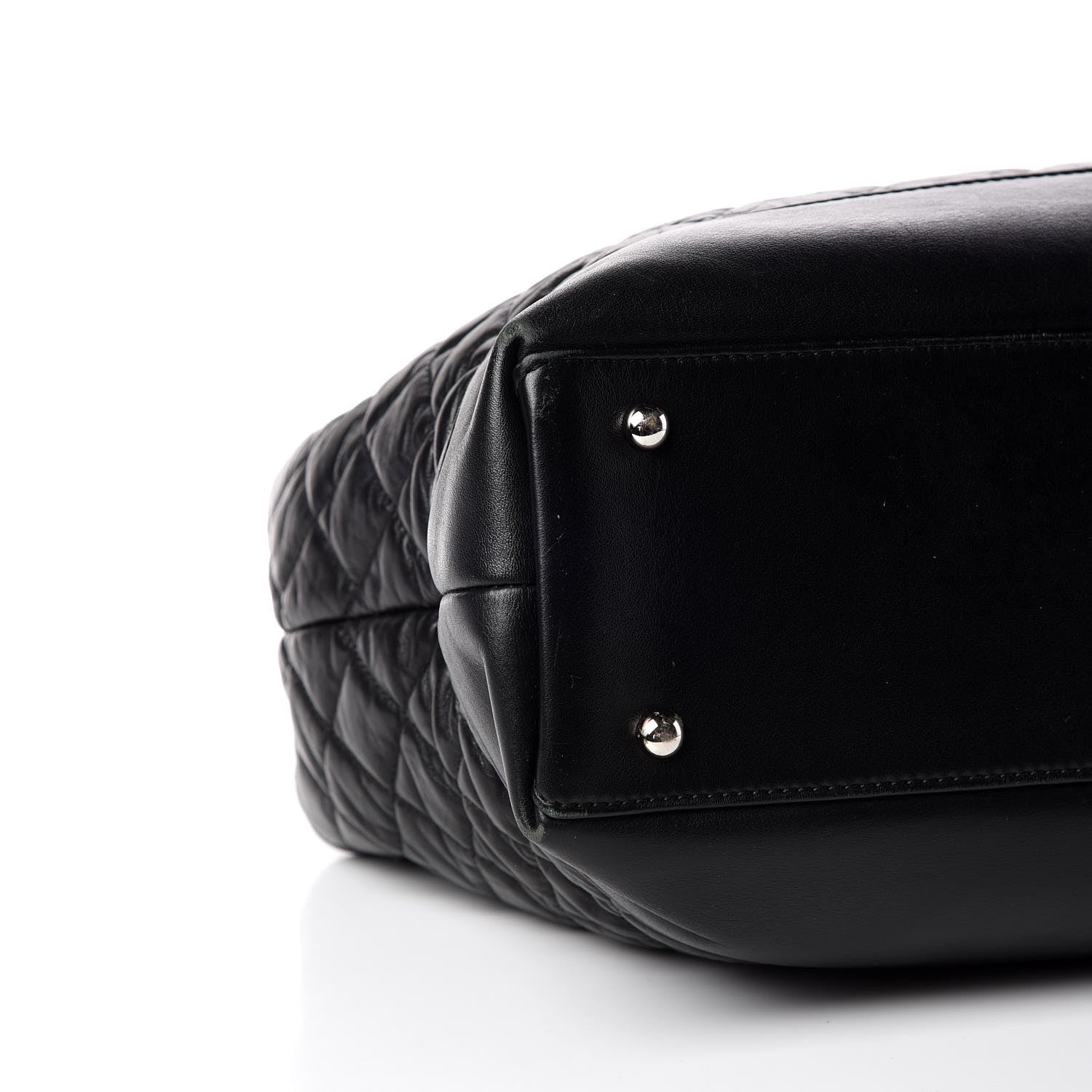 Chanel Aged Calfskin Quilted Be CC Tote Black 6 of 19
