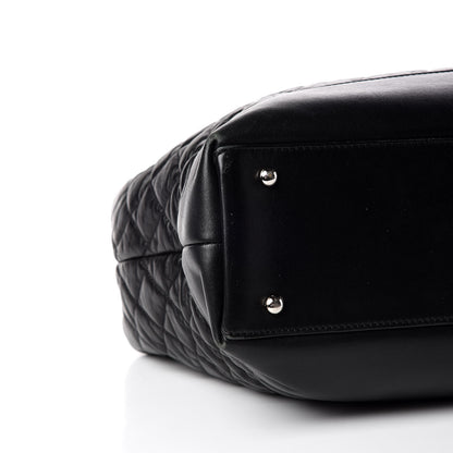 Chanel Aged Calfskin Quilted Be CC Tote Black 6 of 19