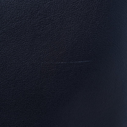 Saint Laurent Calfskin Large Shopping Tote Navy 15 of 19