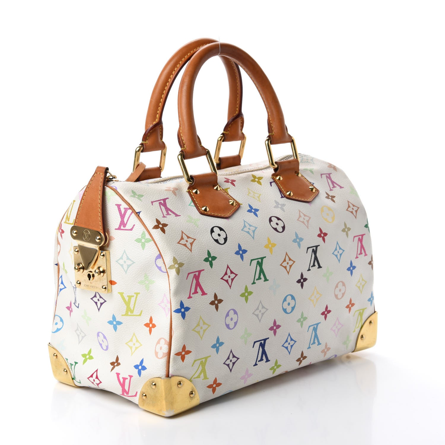 Louis Vuitton Monogram Multicolor Speedy 30 White 3 of 11