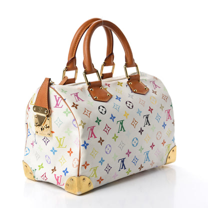 Louis Vuitton Monogram Multicolor Speedy 30 White 3 of 11
