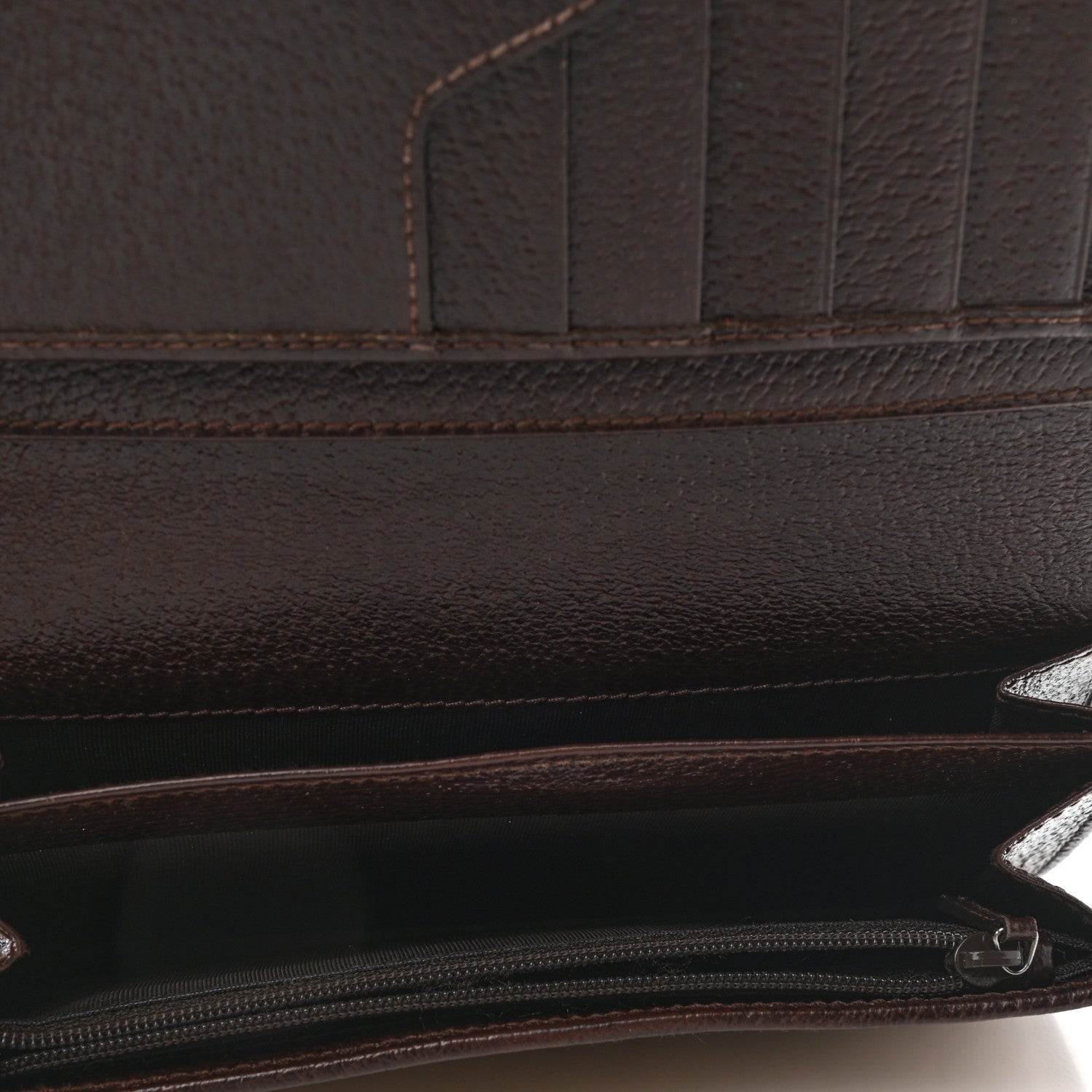 Gucci Monogram Metal Bar Continental Flap Wallet Brown 5 of 9