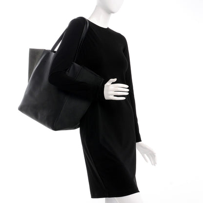 Celine Smooth Calfskin Nubuck Medium Horizontal Cabas Phantom Black 2 of 15