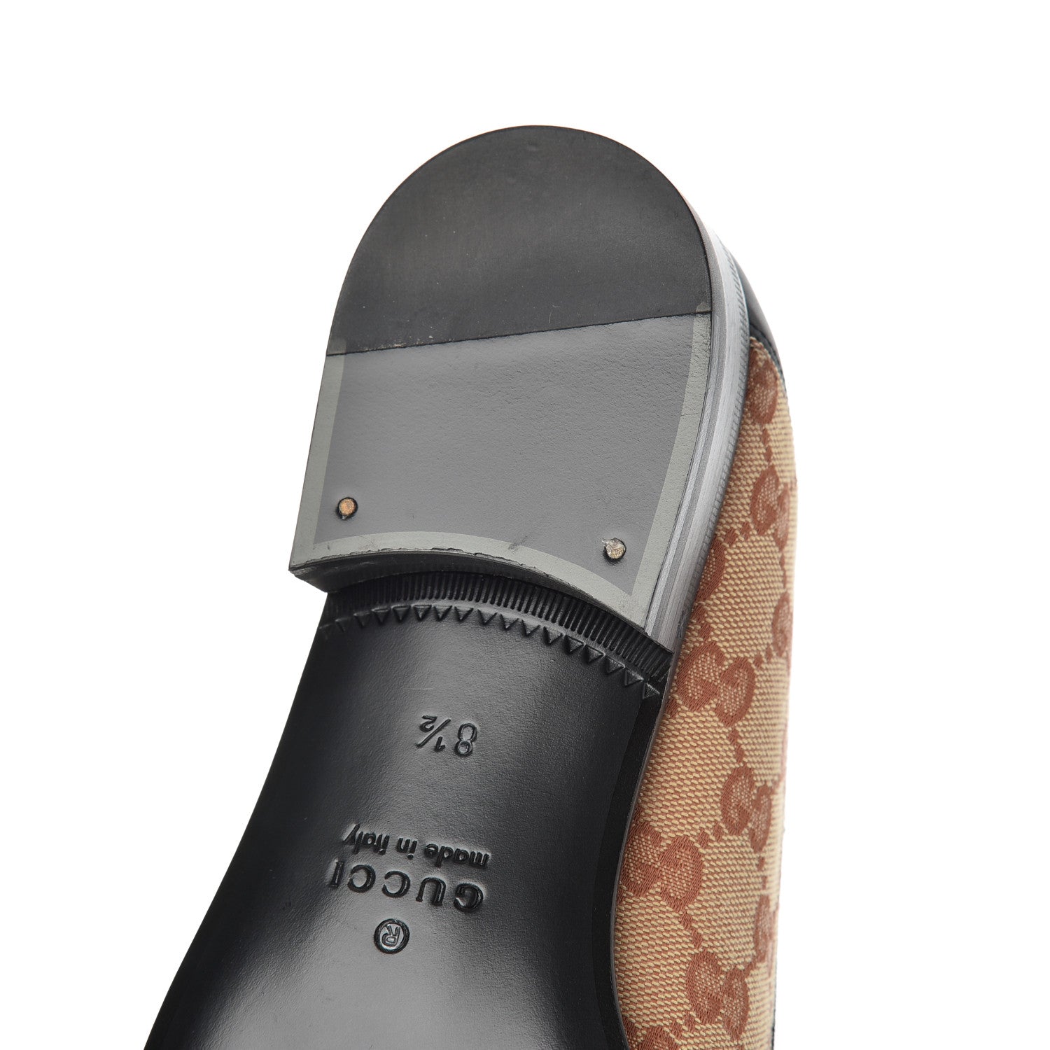 Gucci X MLB GG Monogram LA Dodgers Embroidered Mens Loafers 8.5 Beige Ruggine Black 16 of 19