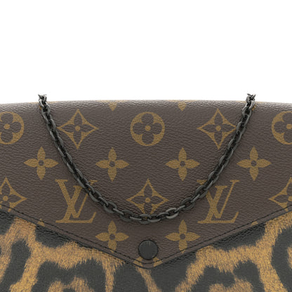 Louis Vuitton Monogram Animal Print Pochette Felicie Chain Wallet 8 of 13