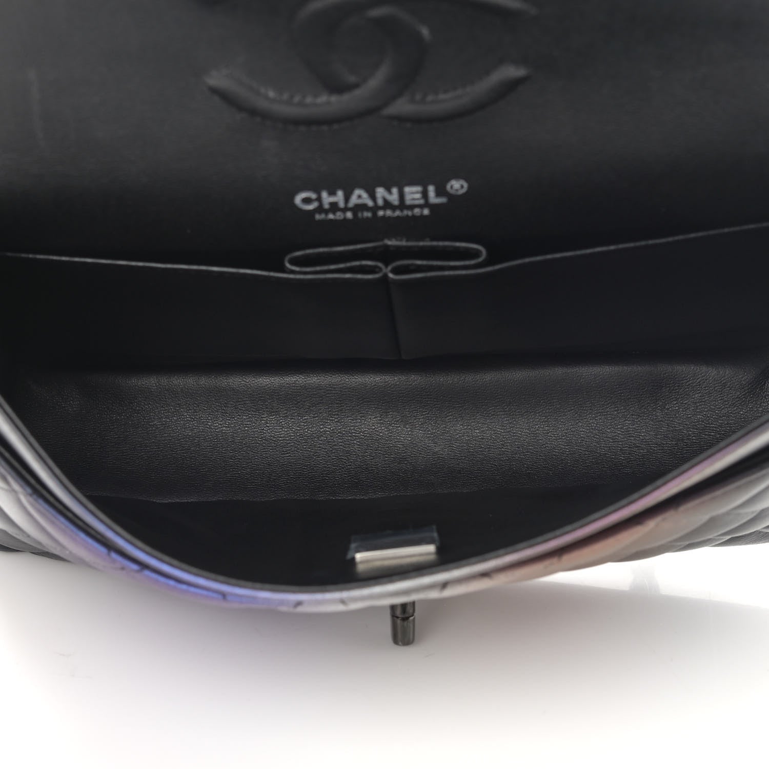 Chanel Calfskin Quilted Ombre Medium Double Flap Black 5 of 18