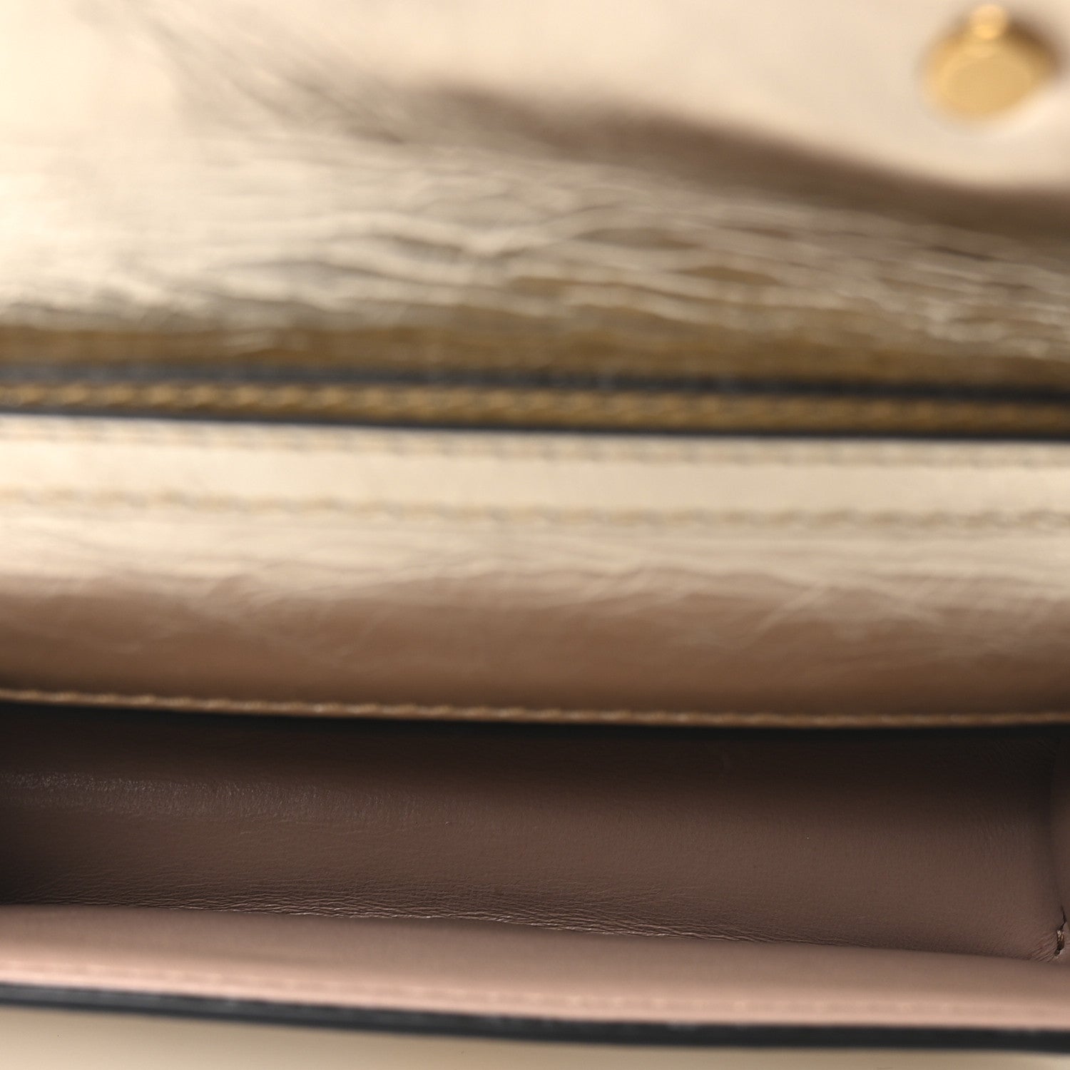 Valentino Garavani Metallic Crackle Effect Calfskin Vlogo Small Loco Shoulder Bag Platino 5 of 10