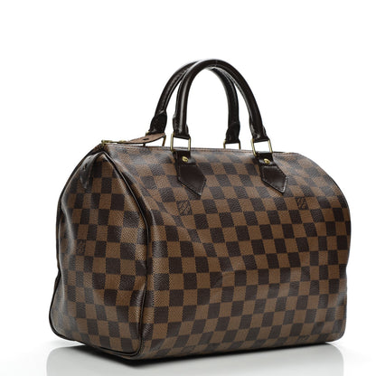 Louis Vuitton Damier Ebene Speedy 30 3 of 9